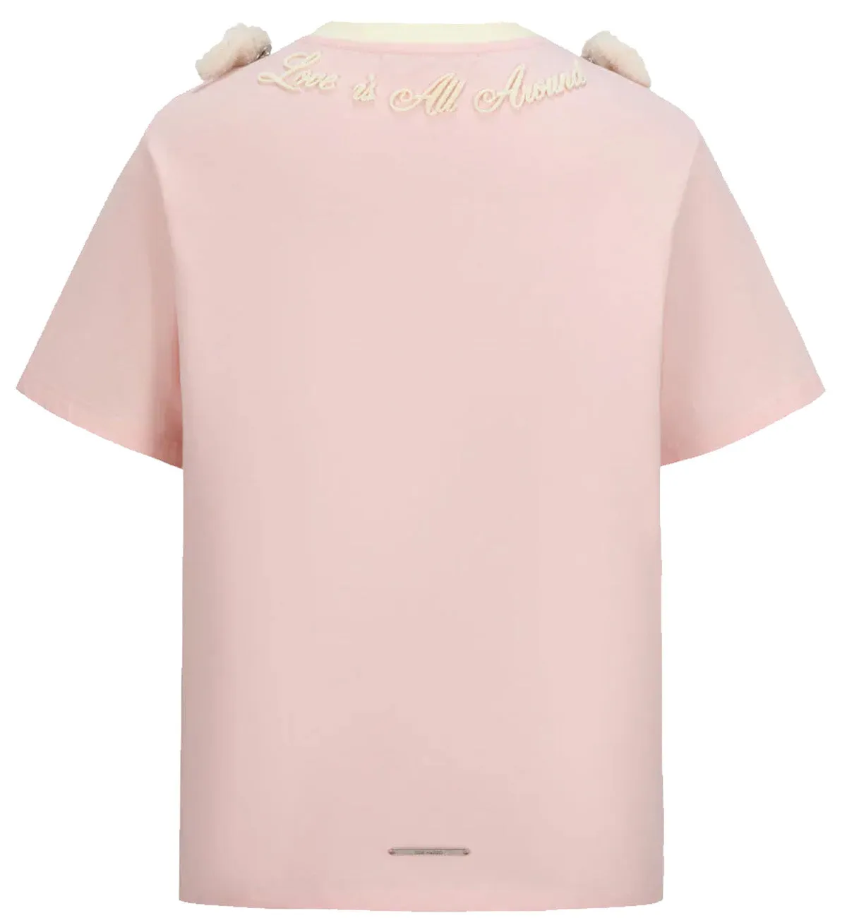13DE MARZO Doozoo Logo Round Neck T-Shirt (Pink)
