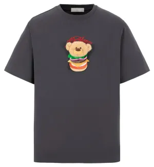 13DE MARZO Layered Hamburger T-Shirt (Dark Grey)