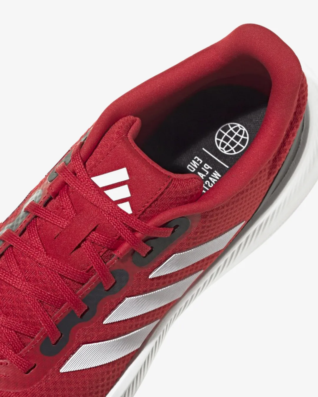 Adidas Runfalcon 3.0 Sneakers in Better Scarlet. Cloud White. and Core Black