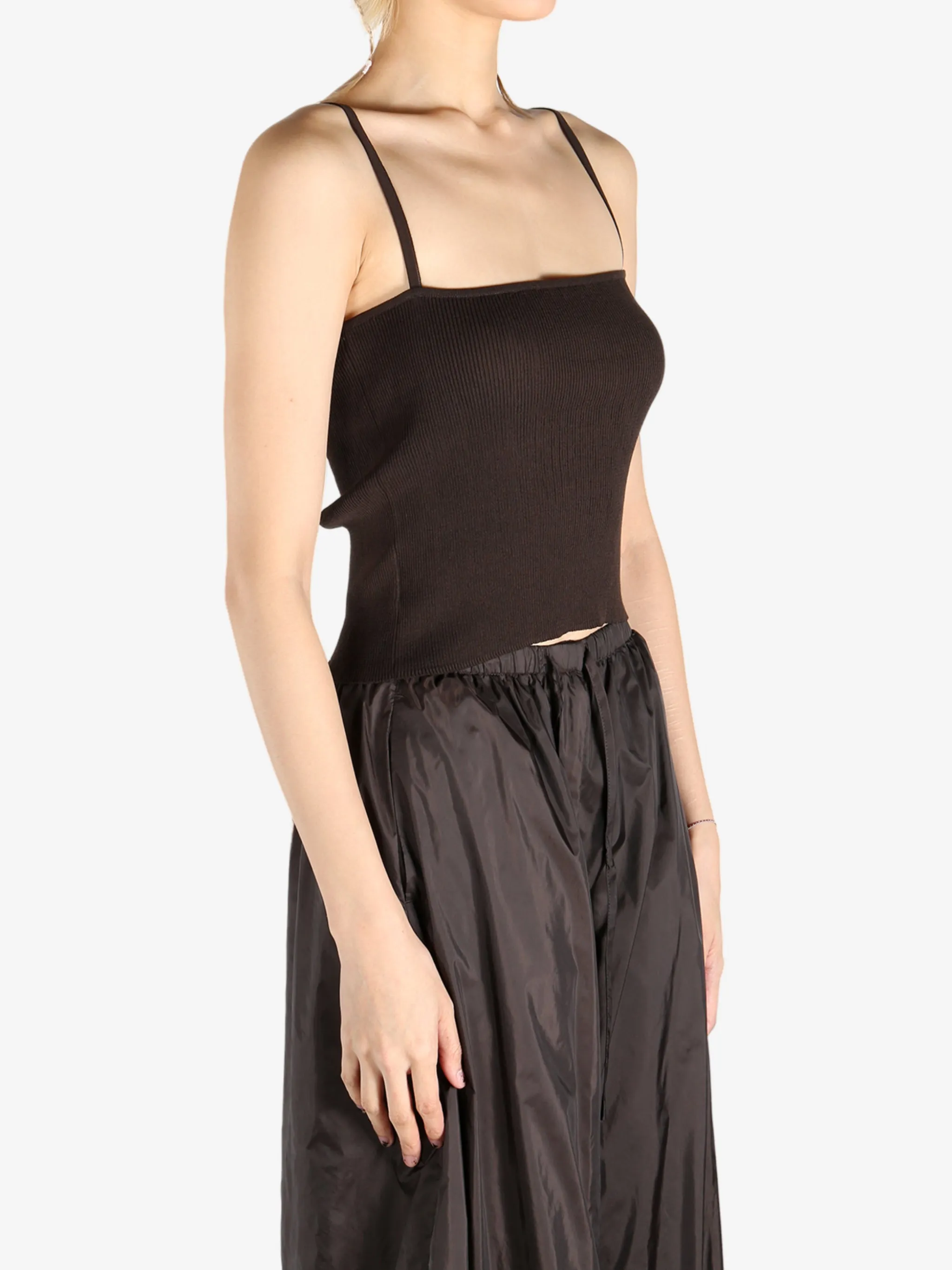 AMOMENTO - Women Knit Sleeveless Top