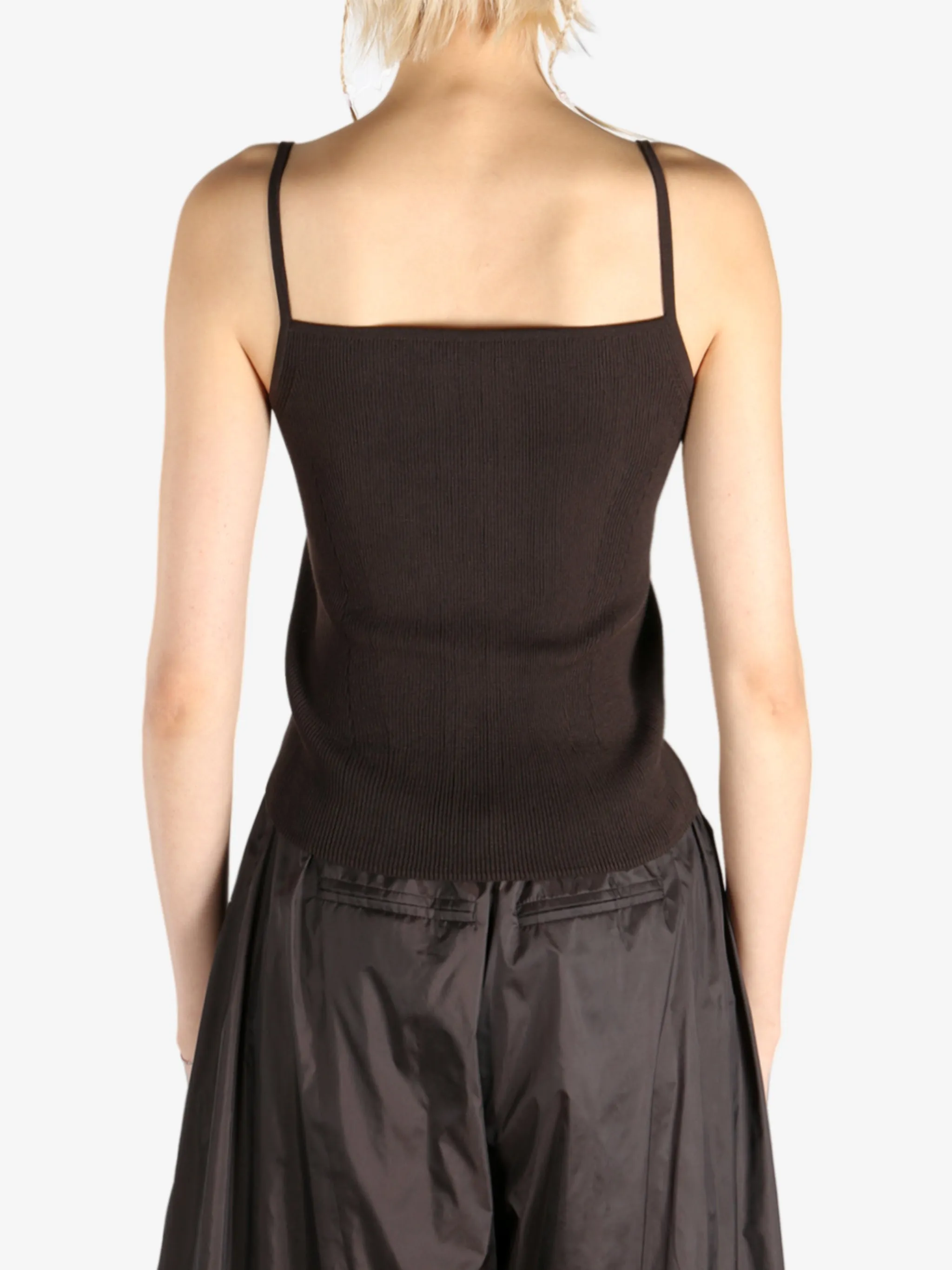 AMOMENTO - Women Knit Sleeveless Top