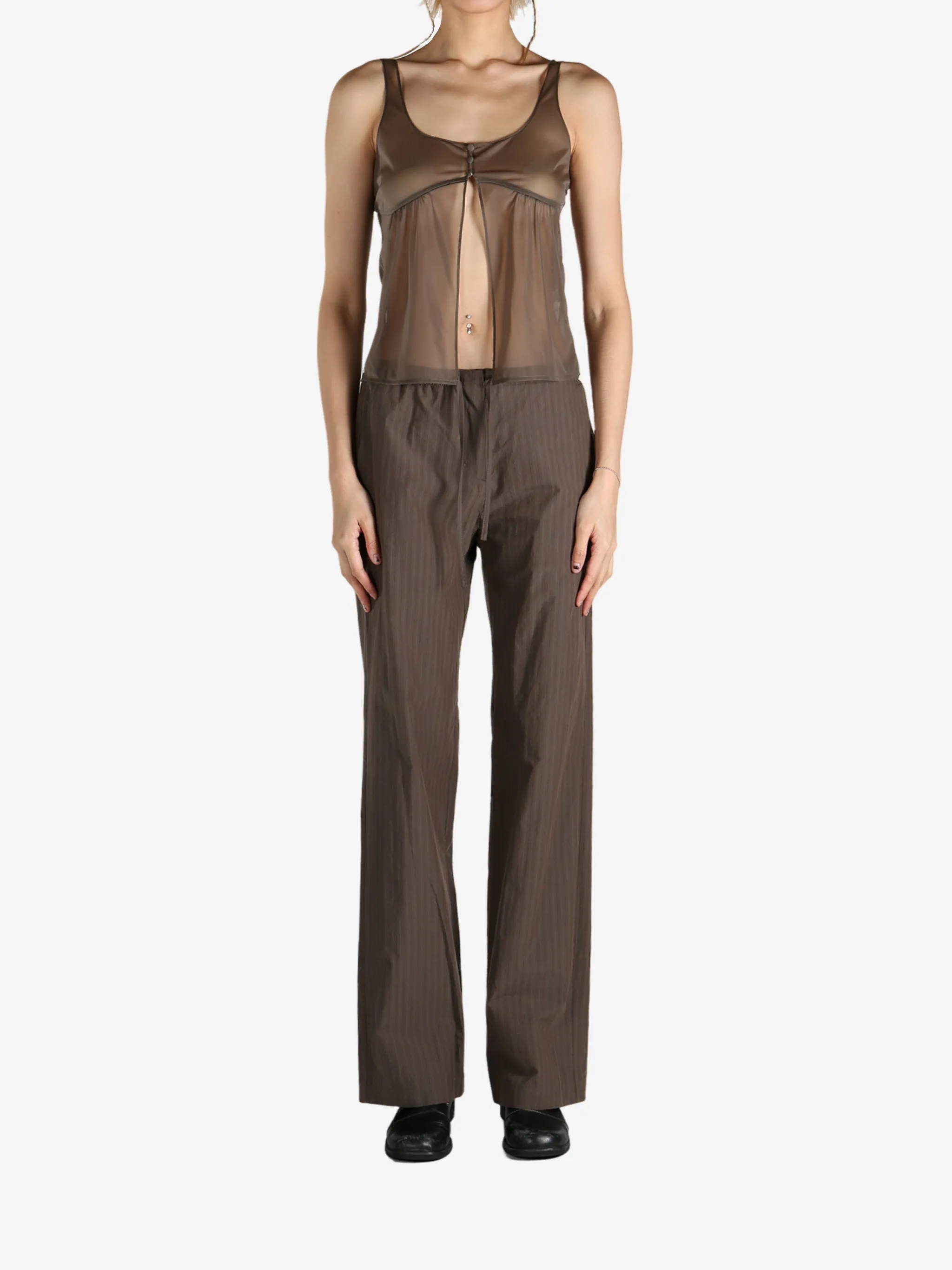 AMOMENTO - Women Sheer Bra Top