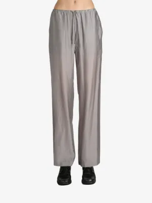 AMOMENTO - Women Silky Banding Pants