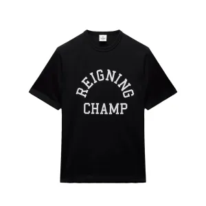 ARCH LOGO KNIT LIGHTWEIGHT TEE BLACK