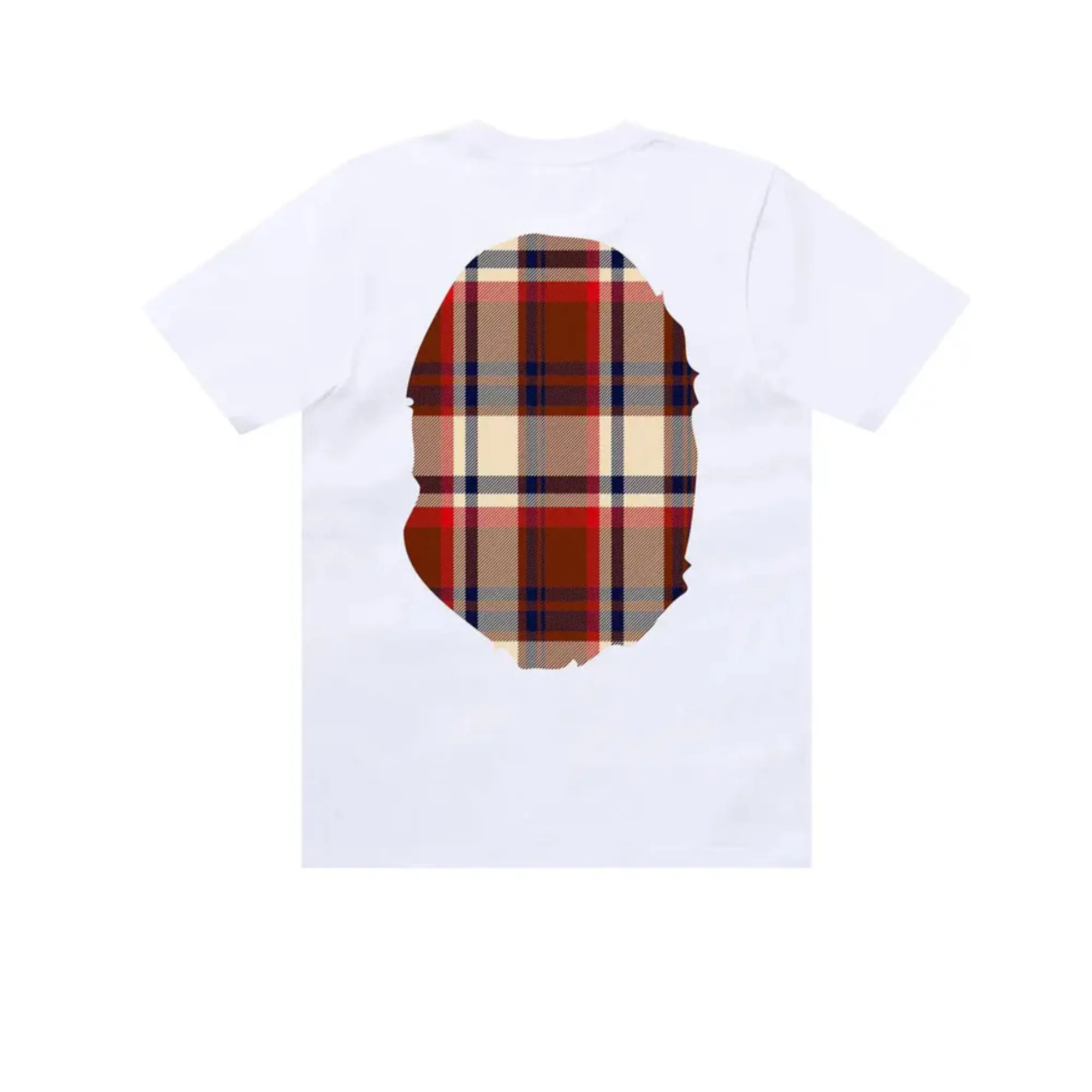 BAPE Check Big Ape Head T-shirt White