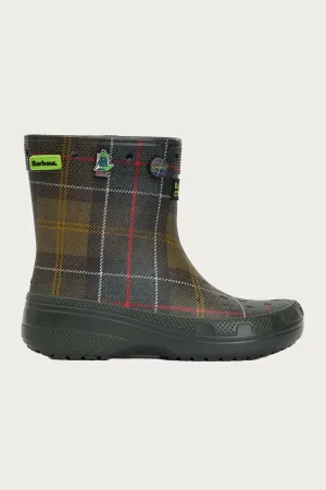 Barbour x Crocs Classic Boot - Kelp