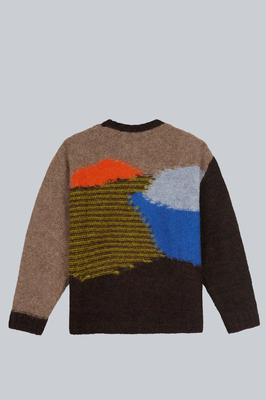 BRAIN DEAD BOXY KNIT SWEATER BROWN