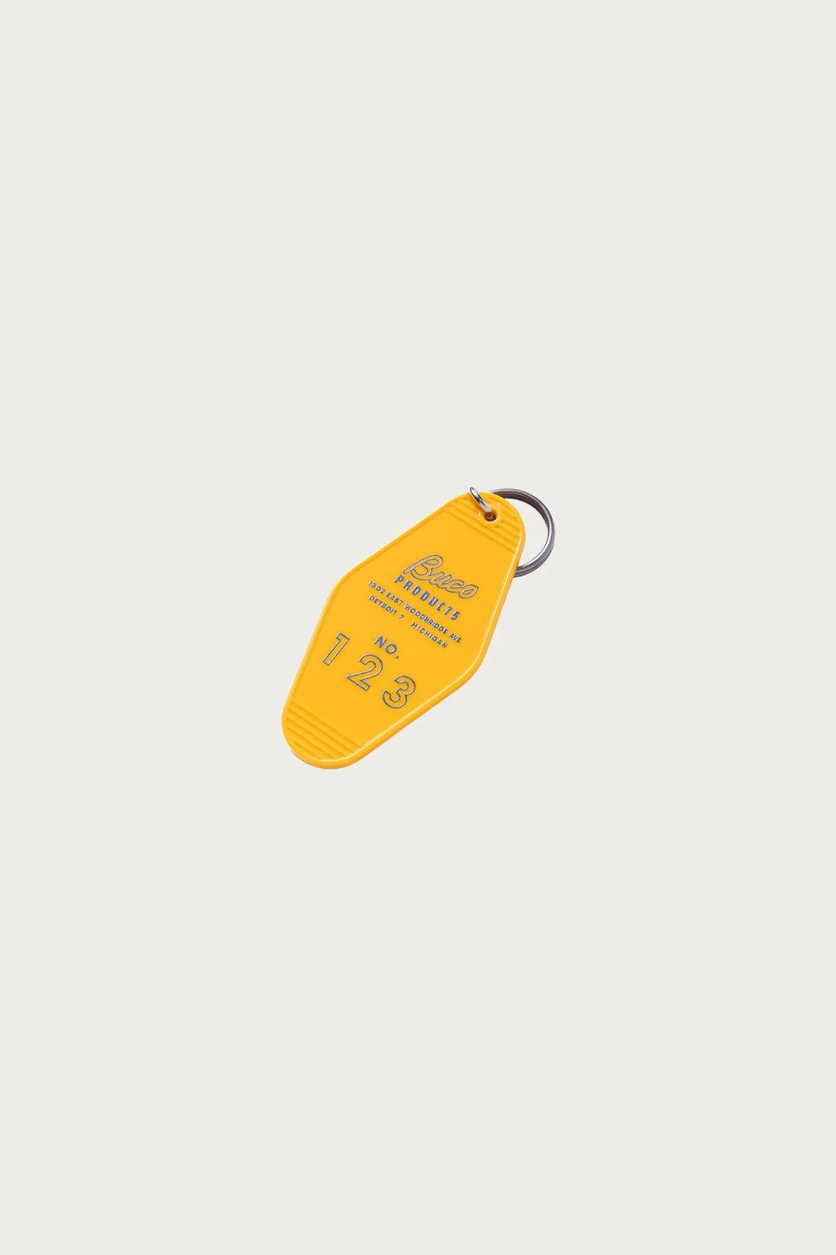 Buco Motel Key Ring - Yellow