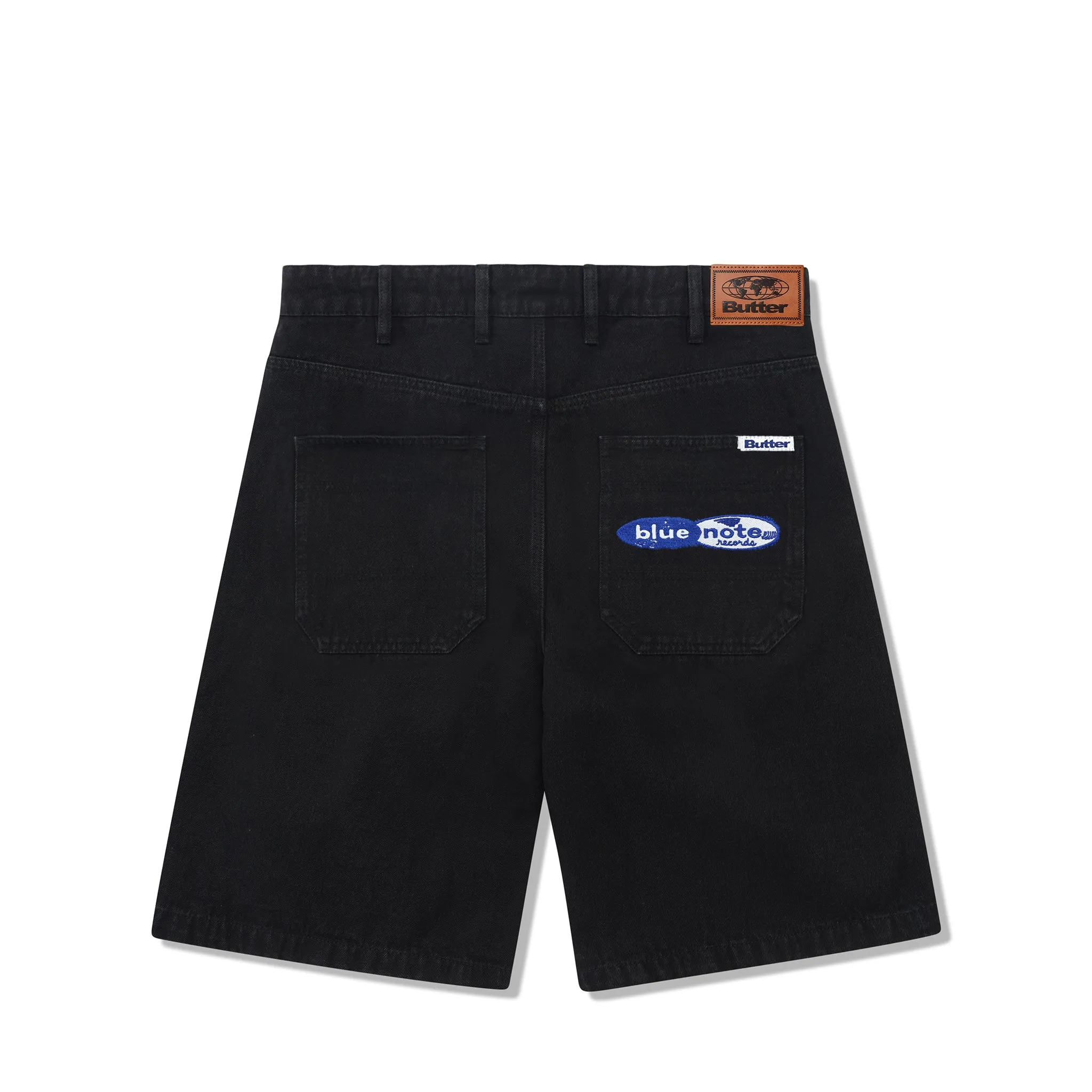Butter Goods / Blue Note Pleated Denim Shorts Black Sale