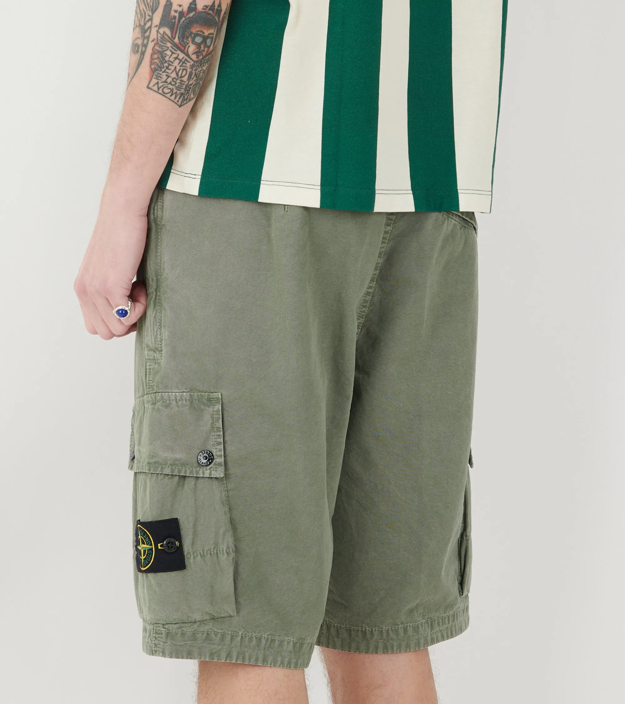 Cargo Patch Shorts Dusty Green