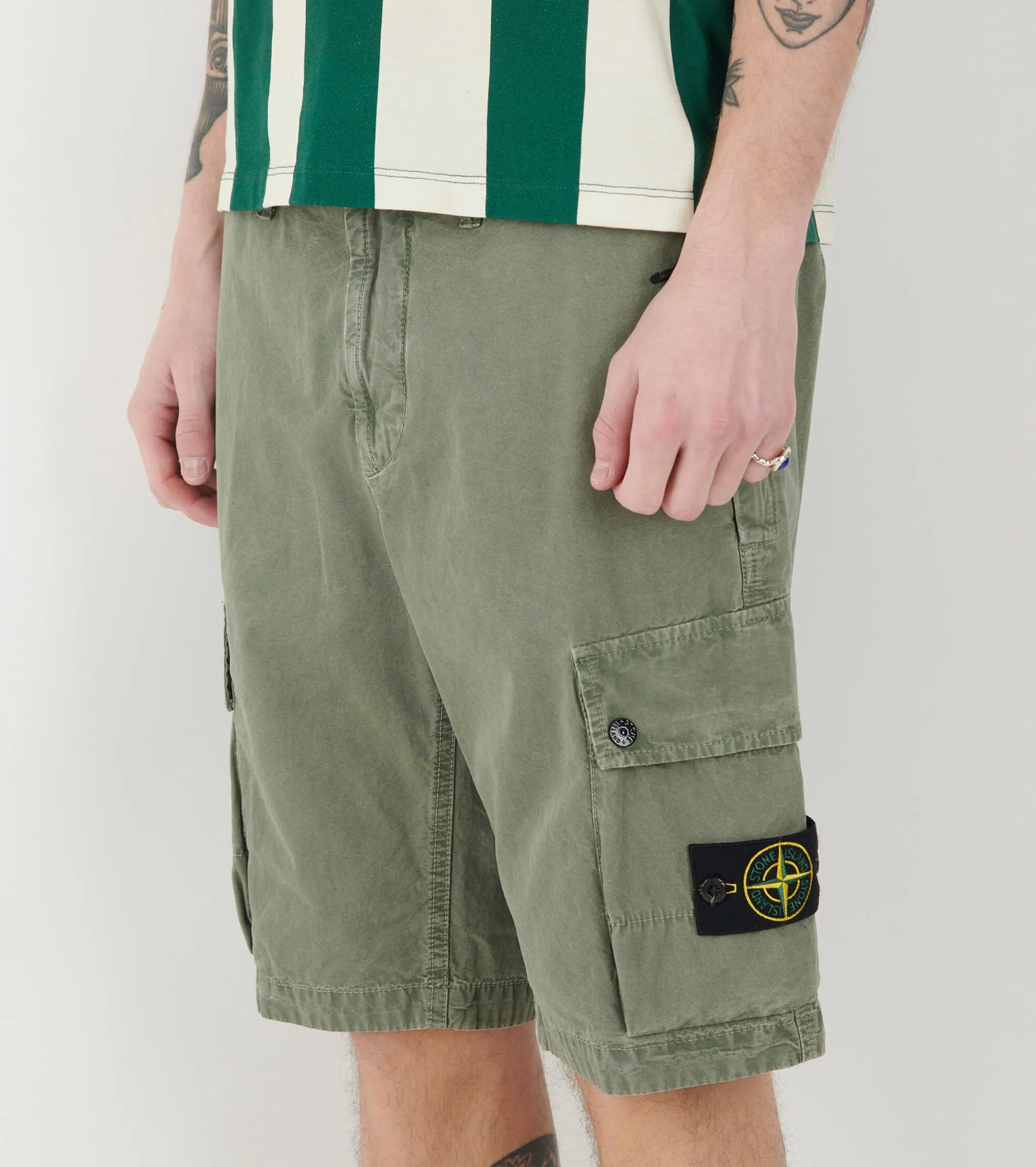 Cargo Patch Shorts Dusty Green