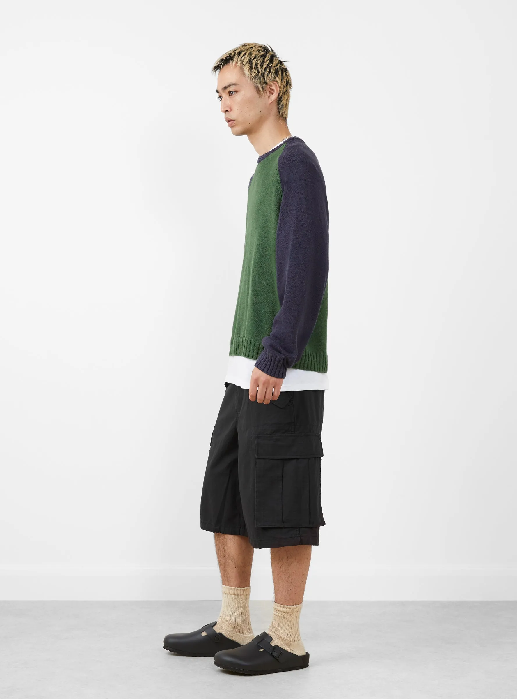Cargo Short Ripstop Black