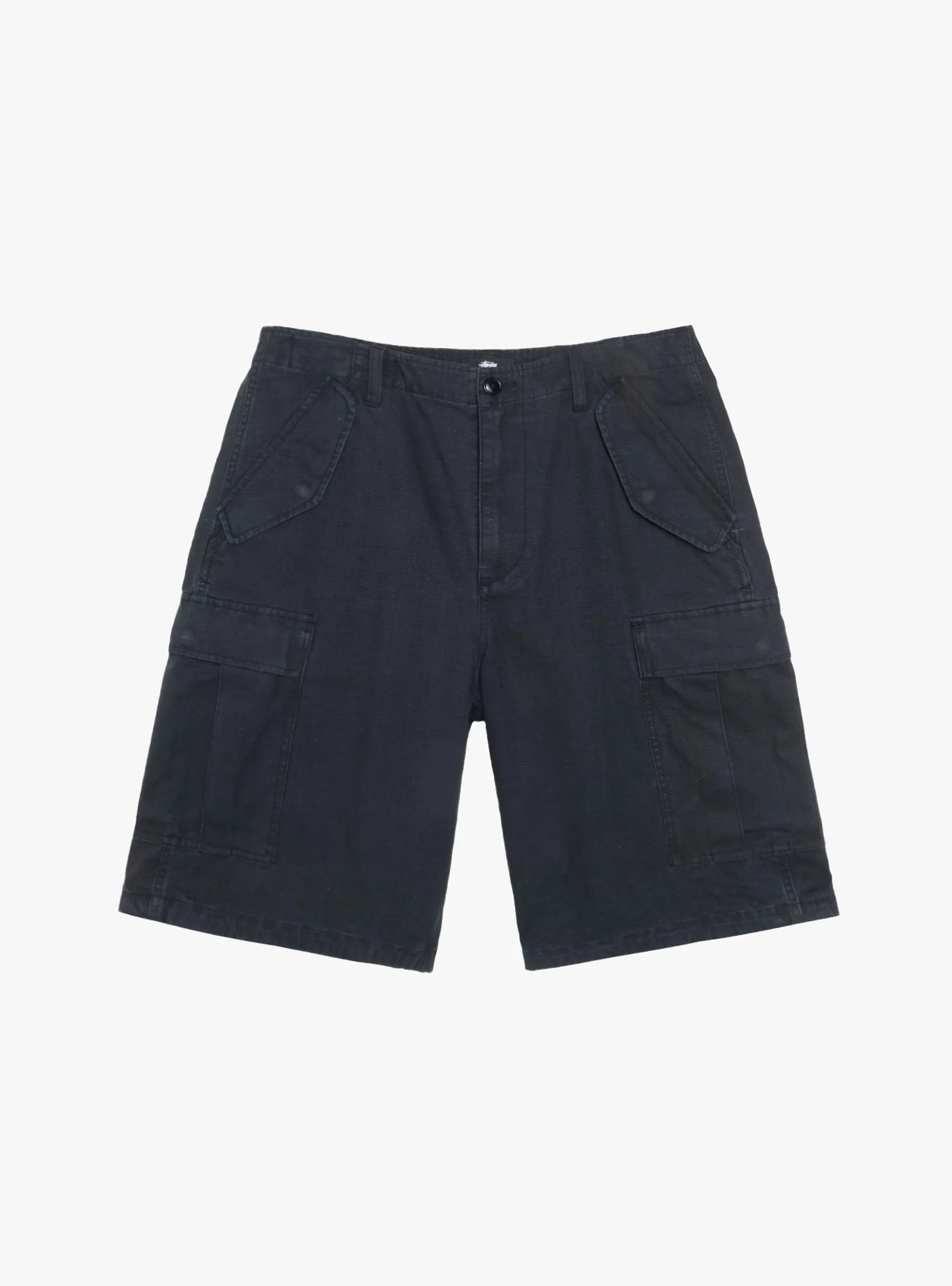 Cargo Short Ripstop Black