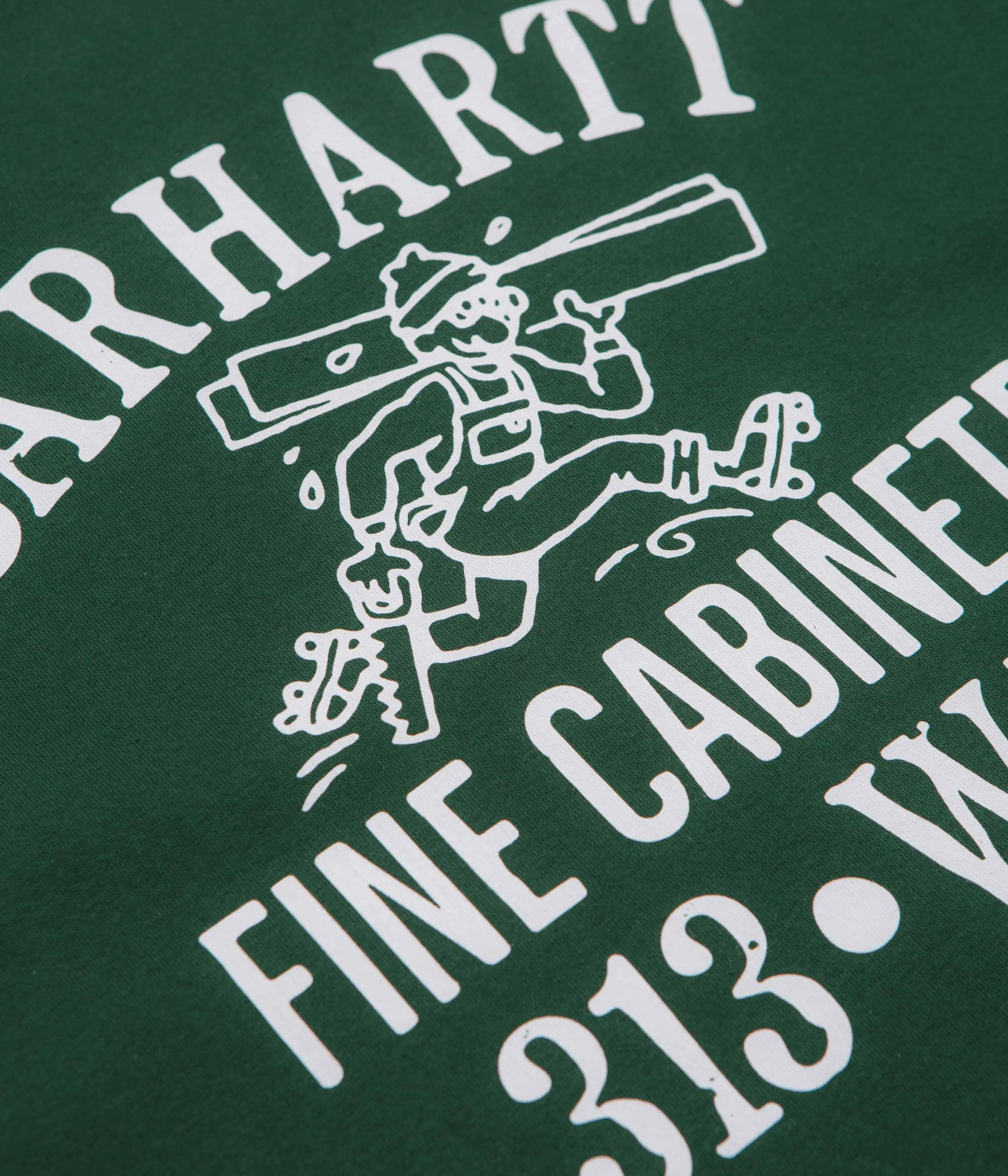 Carhartt Cabinetry T-Shirt - Conifer / White