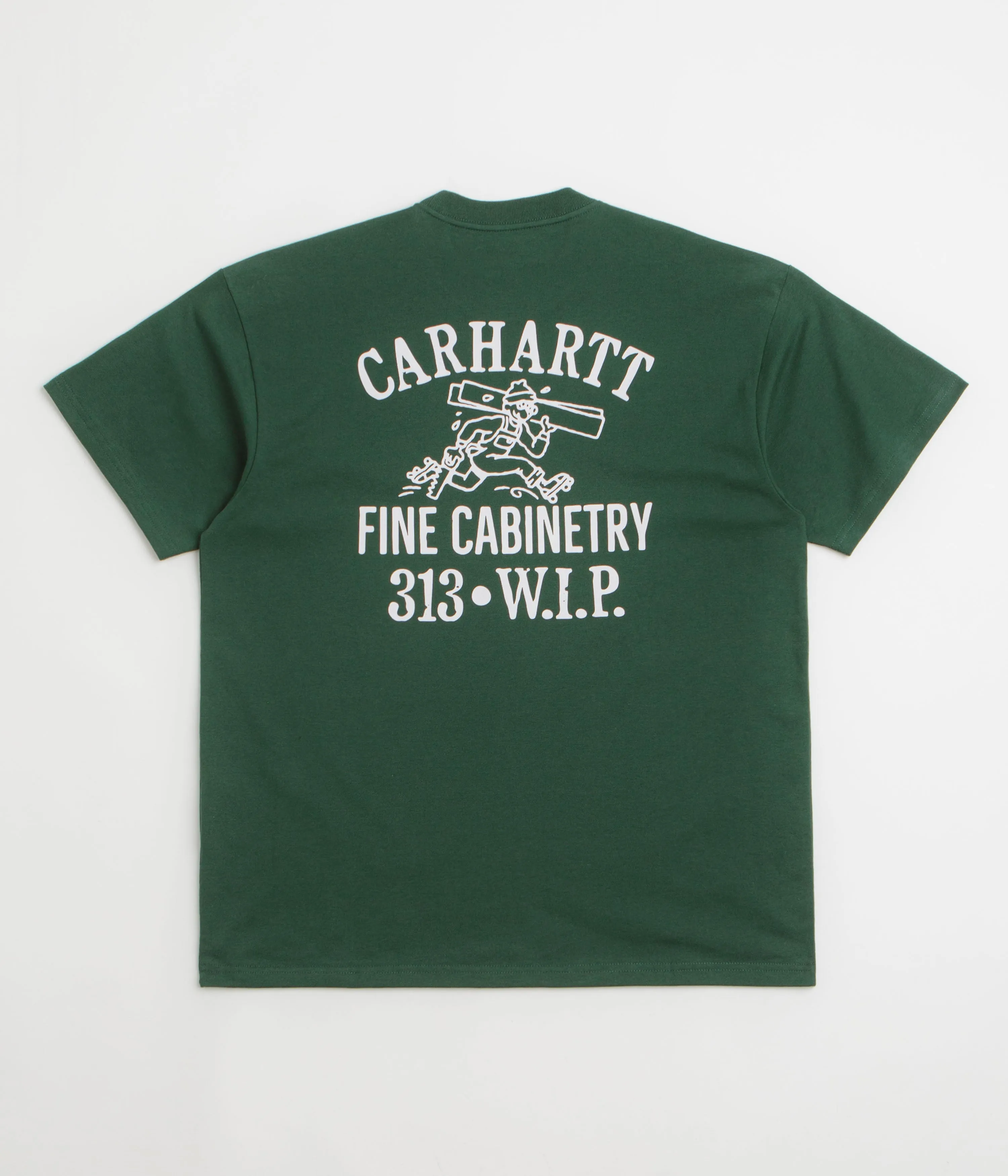 Carhartt Cabinetry T-Shirt - Conifer / White