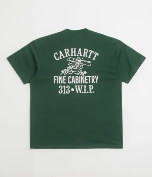 Carhartt Cabinetry T-Shirt - Conifer / White