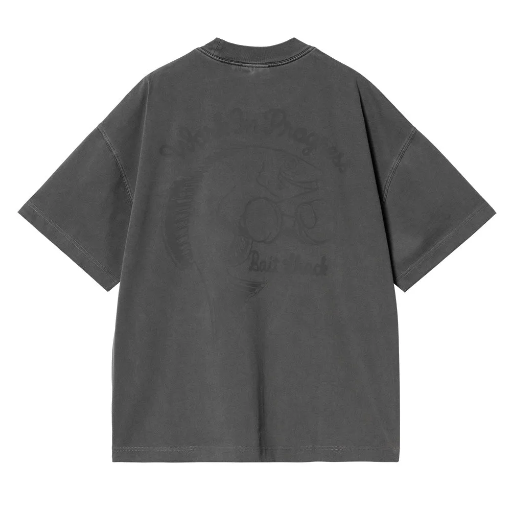 CARHARTT WIP S/S BAIT SHACK T-SHIRT // BLACK GARMENT DYED