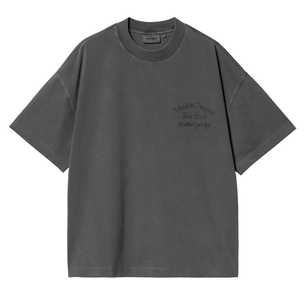CARHARTT WIP S/S BAIT SHACK T-SHIRT // BLACK GARMENT DYED