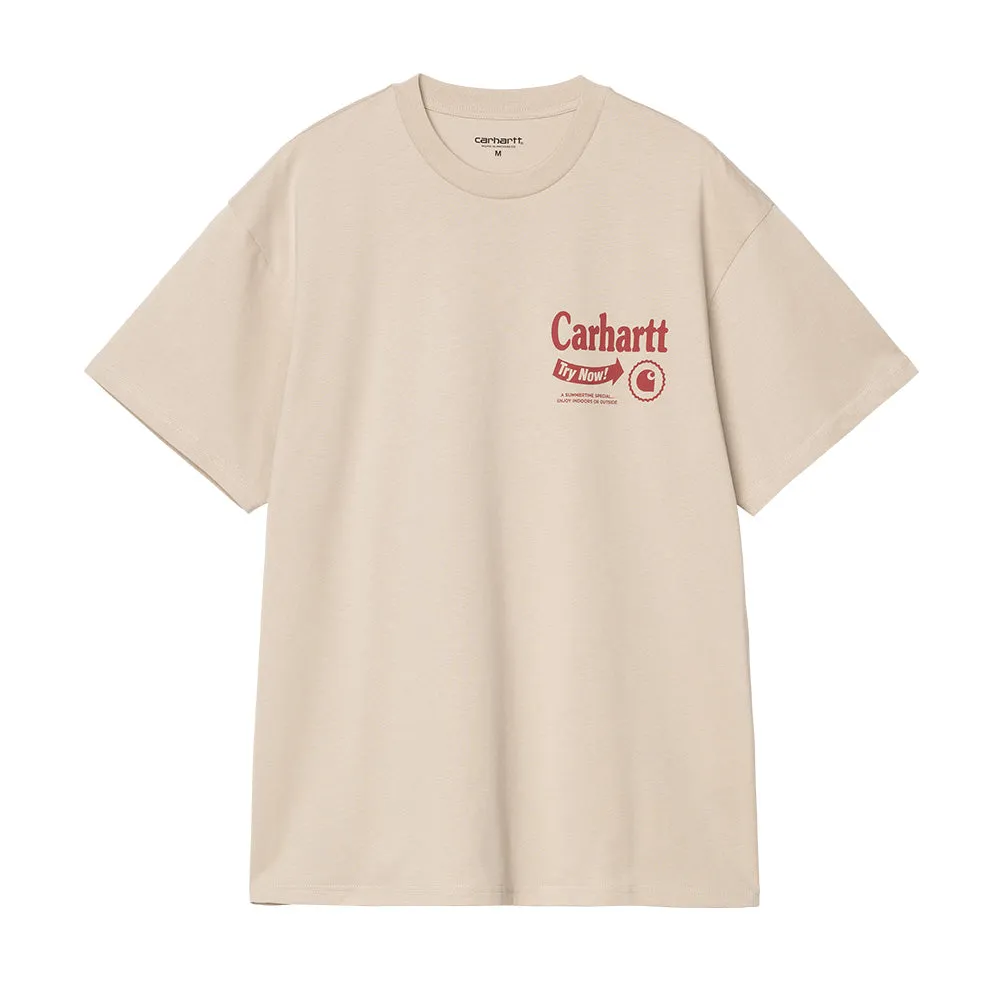 CARHARTT WIP S/S CATALOG T-SHIRT // FLEUR DE SEL / DESIRE