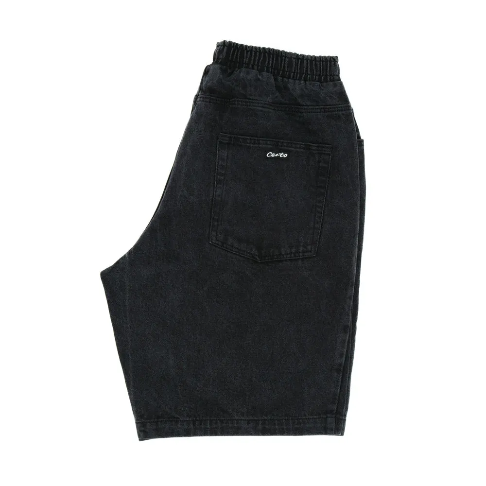 CERTO DENIM SHORTS // BLACK WASHED