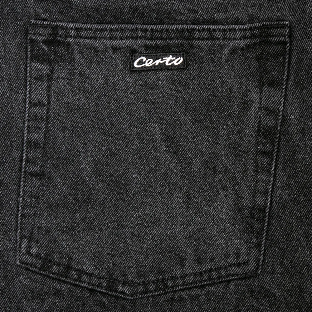 CERTO DENIM SHORTS // BLACK WASHED