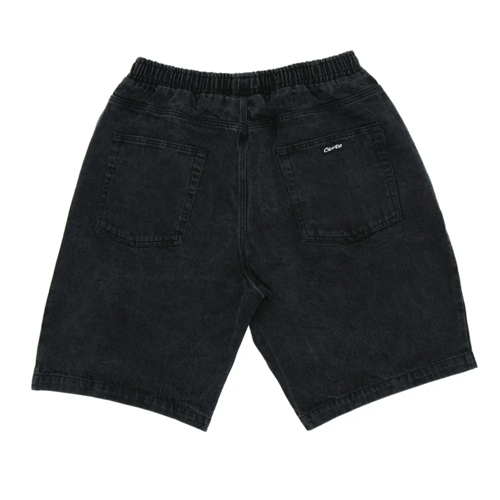CERTO DENIM SHORTS // BLACK WASHED