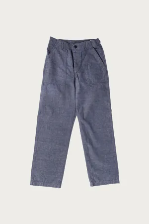 Chambray Fatigue Pants (Regular Fit) - Grape