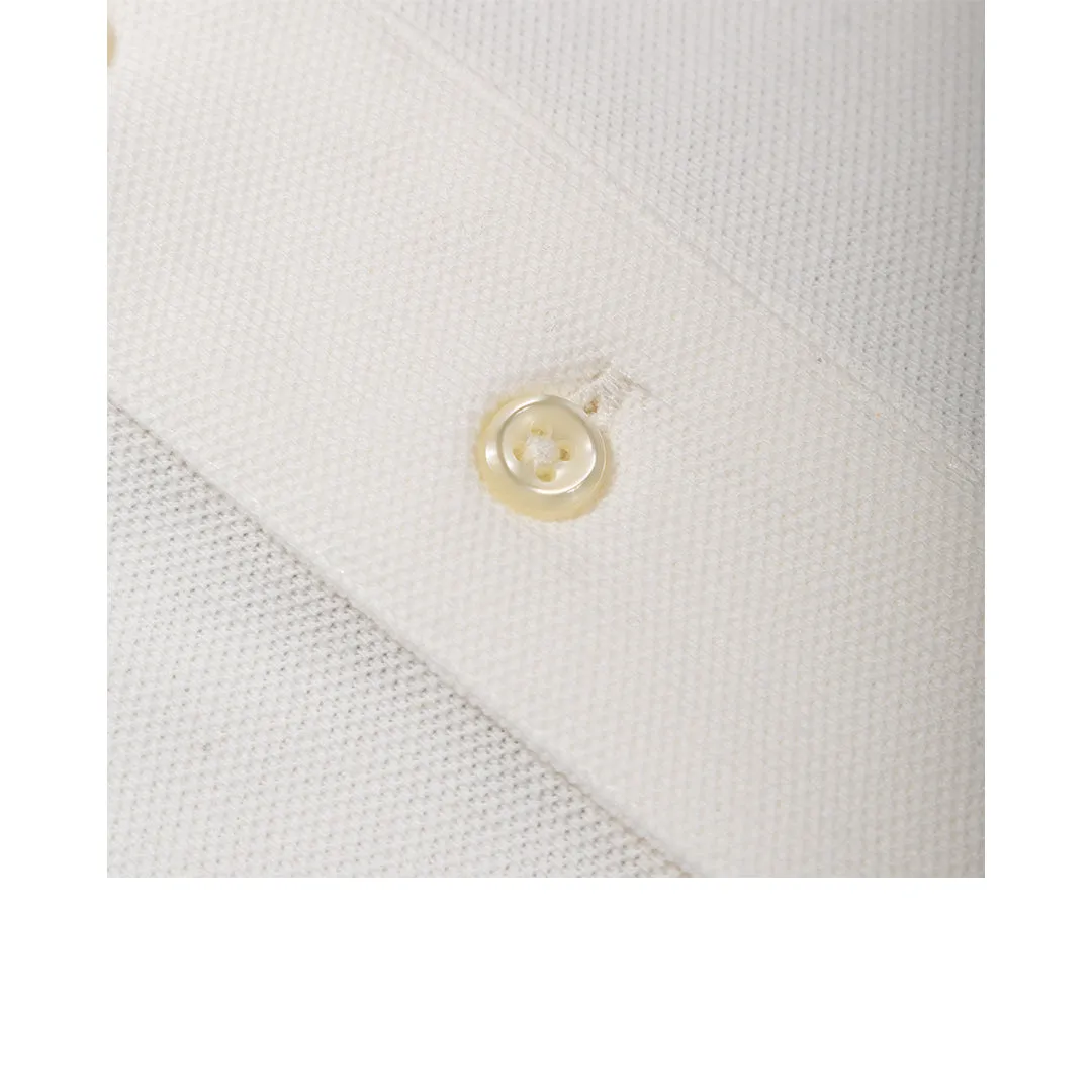 CLASSIC FIT POLO BEAR MESH POLO SHIRT WHITE