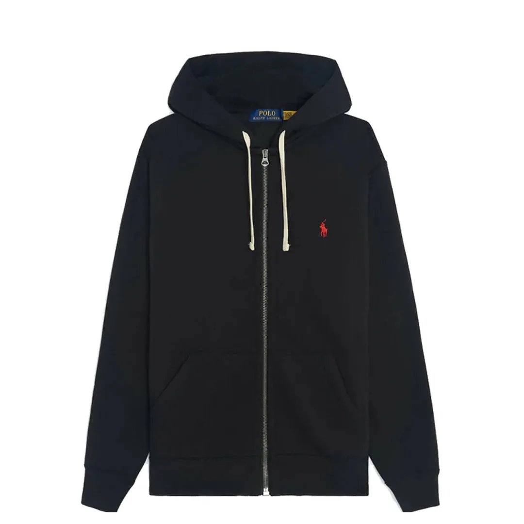 CLASSIC FULL-ZIP FLEECE HOODIE BLACK