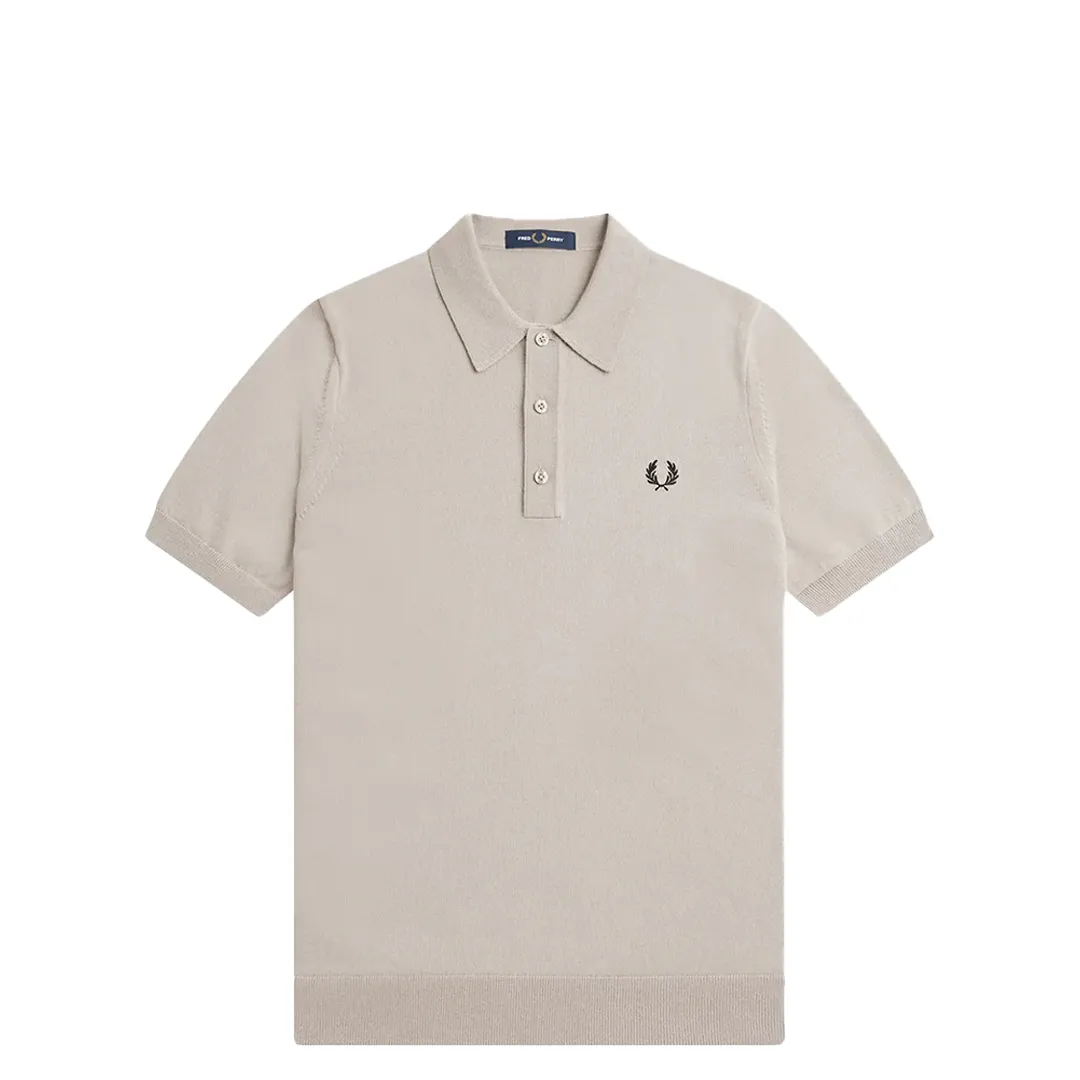 CLASSIC KNITTED SHIRT DARK OATMEAL
