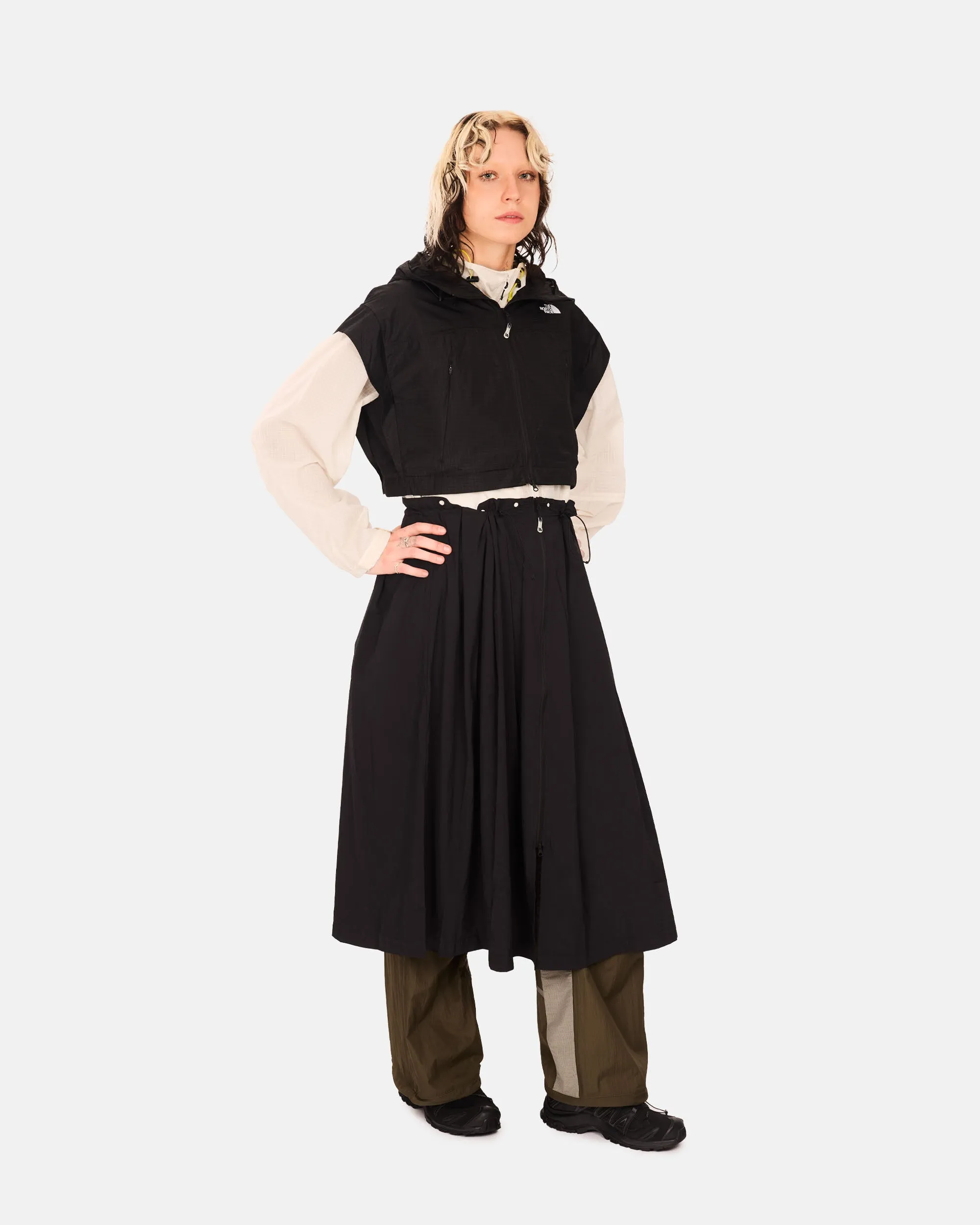 Convertible Long Wind Vest