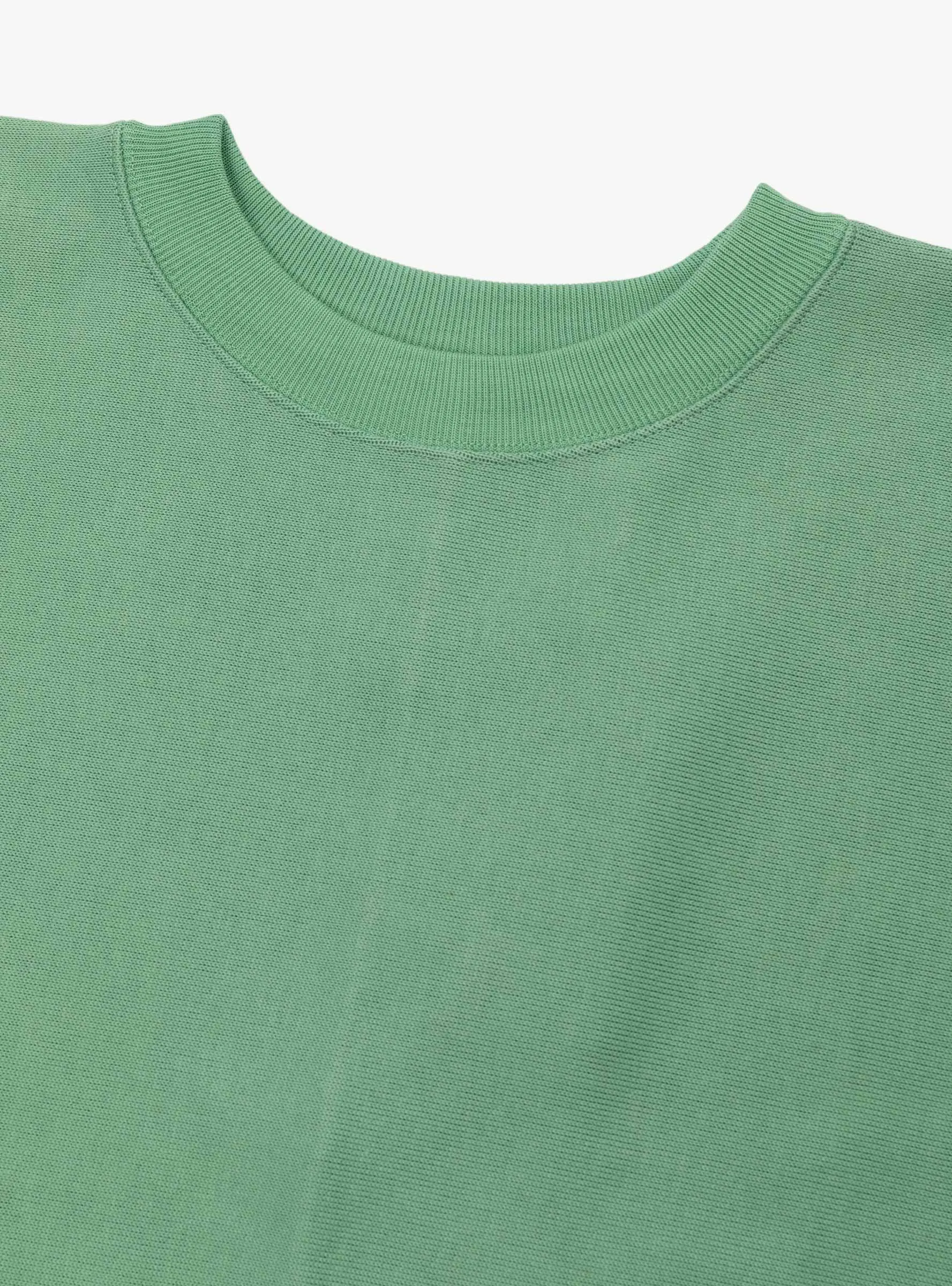 Crew Neck Sweatshirt Coral Green