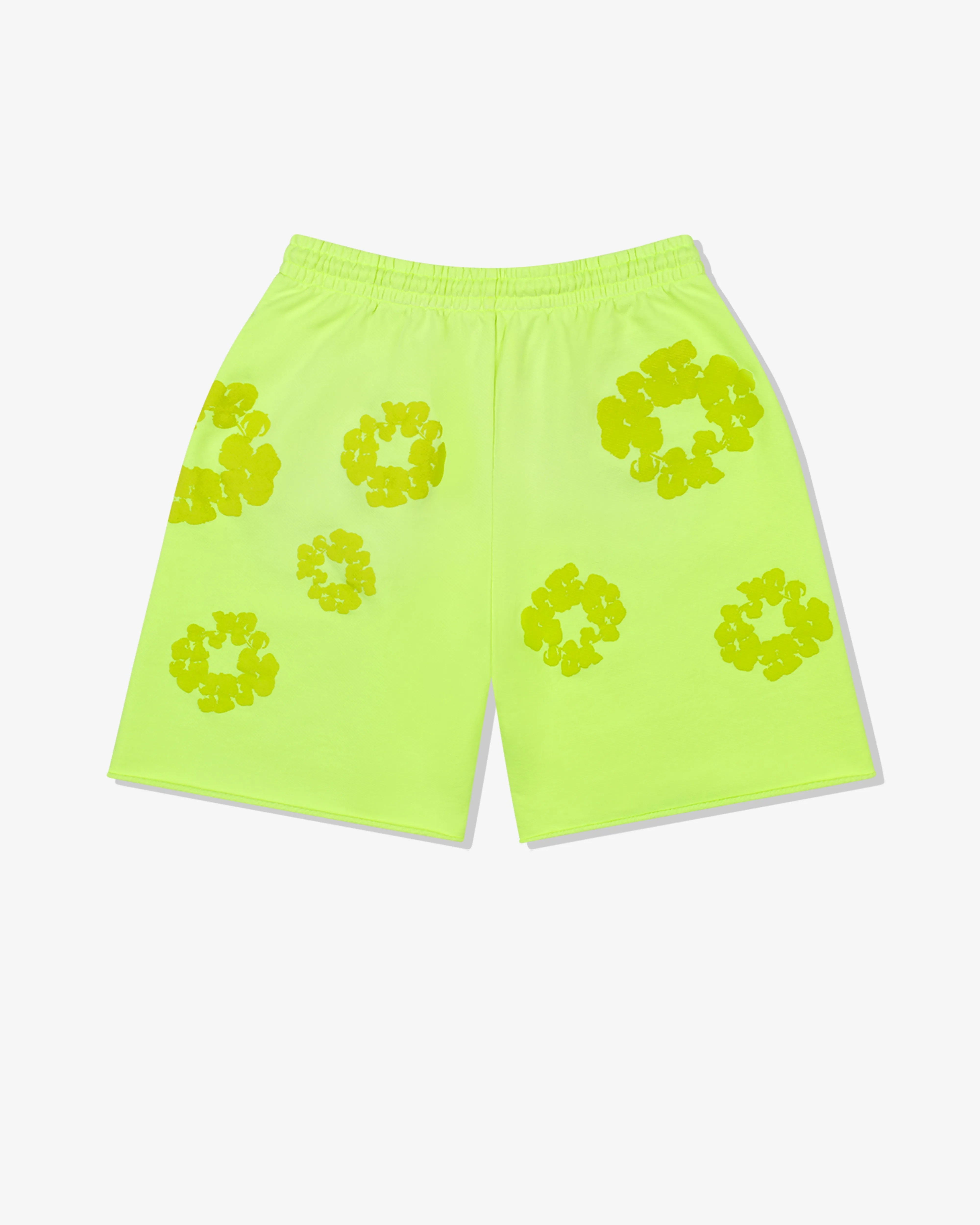Denim Tears - Men's Mono Cotton Wreath Sweat Shorts - (Neon)