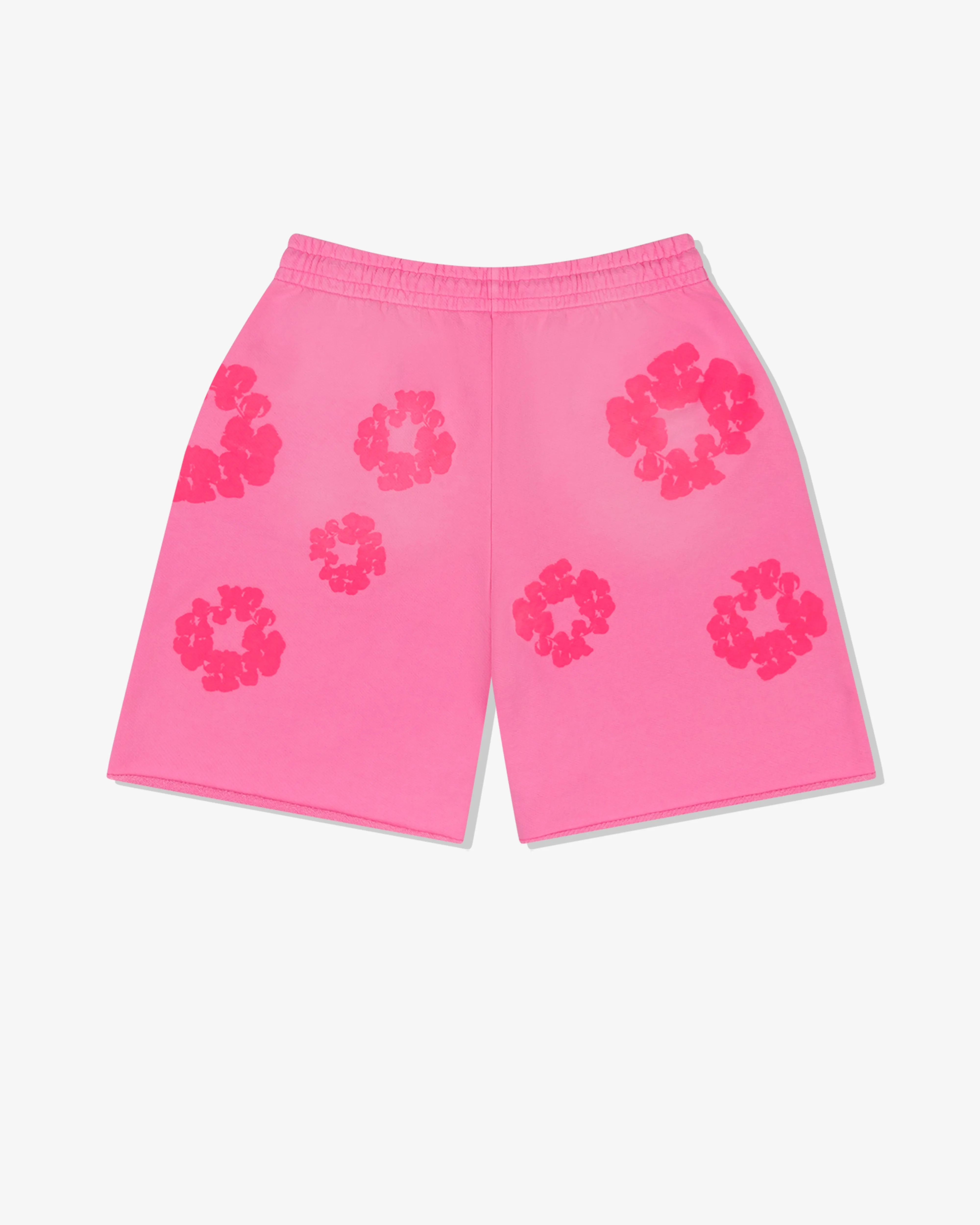 Denim Tears - Men's Mono Cotton Wreath Sweat Shorts - (Pink)