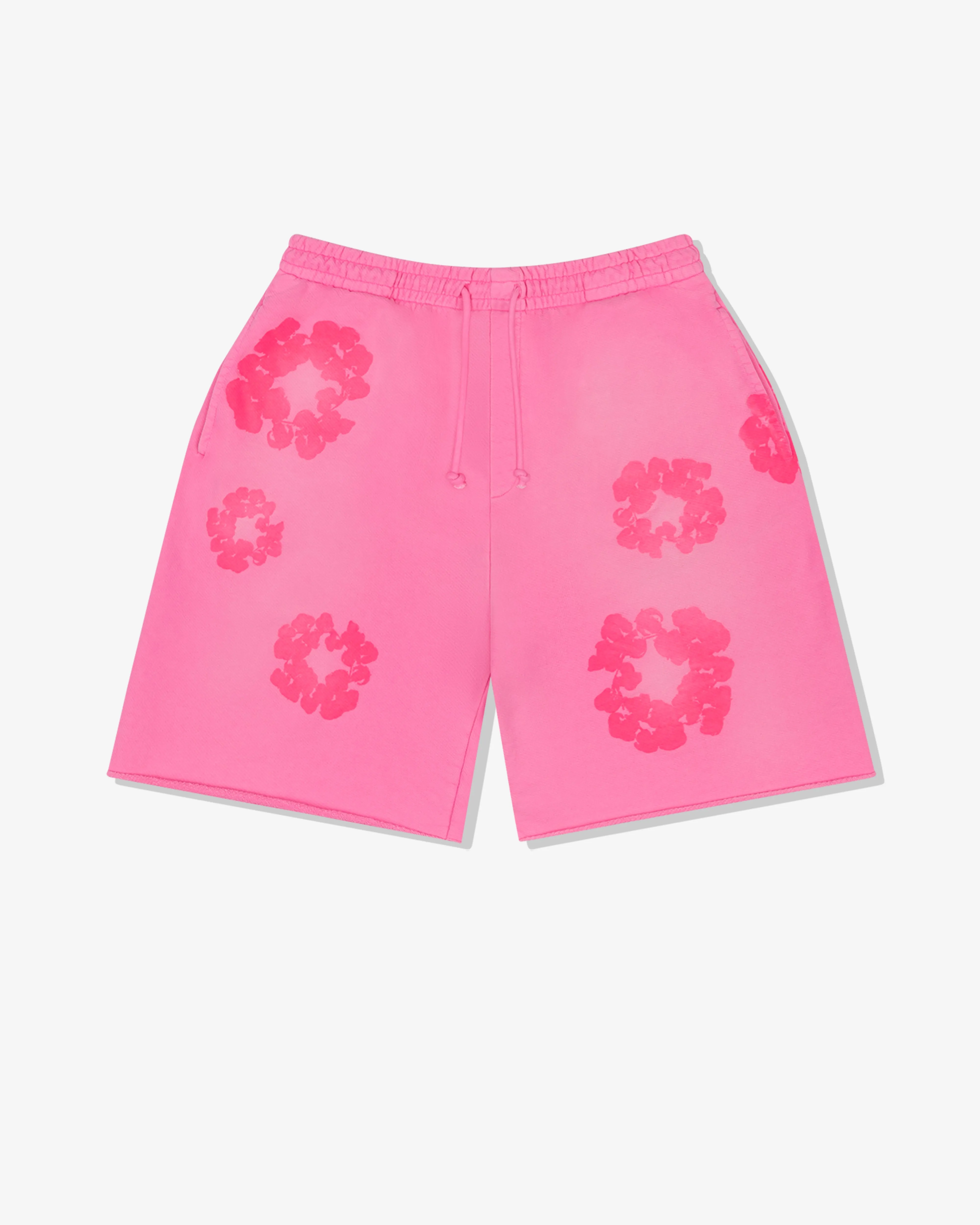 Denim Tears - Men's Mono Cotton Wreath Sweat Shorts - (Pink)