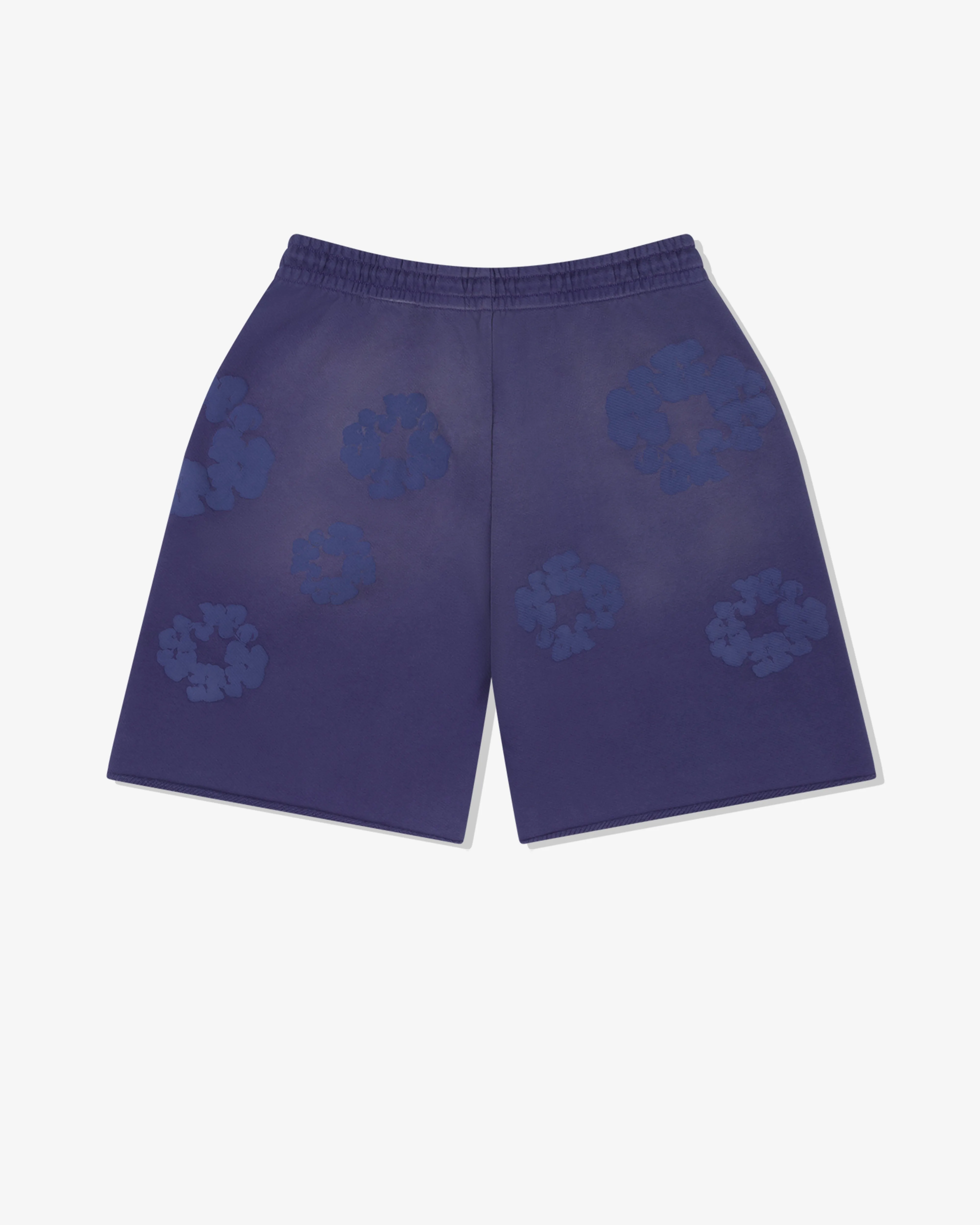 Denim Tears - Men's Mono Cotton Wreath Sweat Shorts - (Washed Blue)