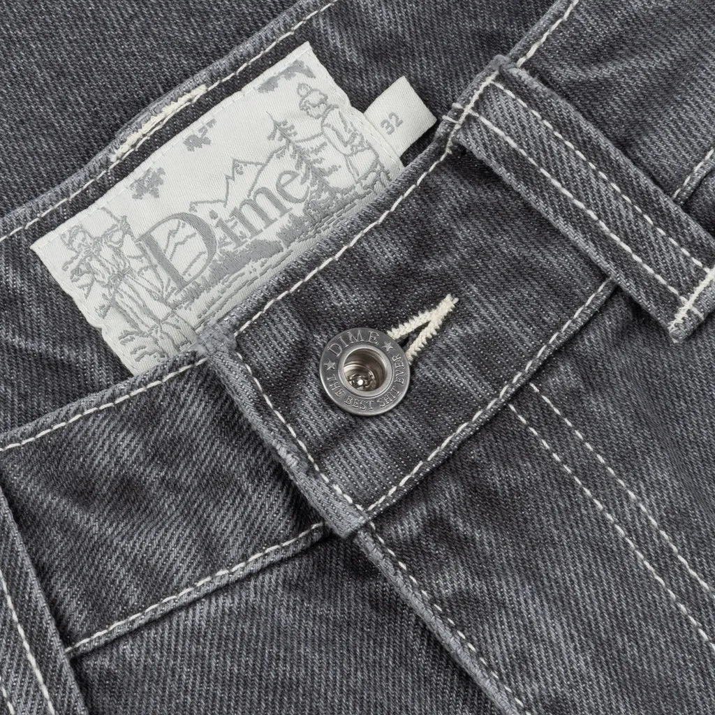 Dime Classic Denim Short // Faded Black