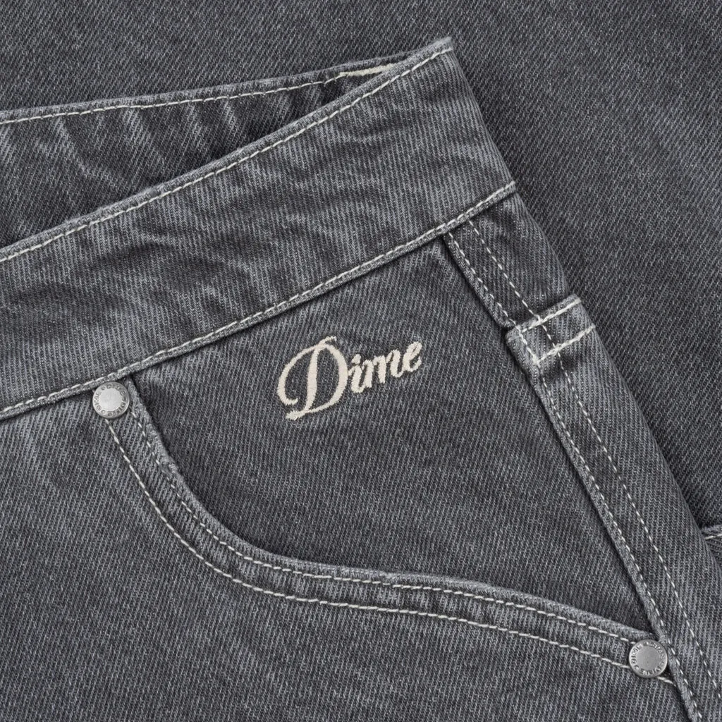 Dime Classic Denim Short // Faded Black