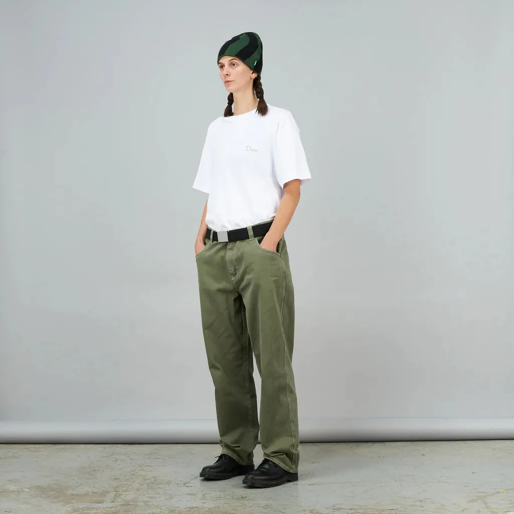Dime Classic Relaxed Denim Pants // Green Washed