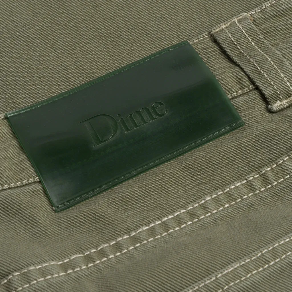 Dime Classic Relaxed Denim Pants // Green Washed