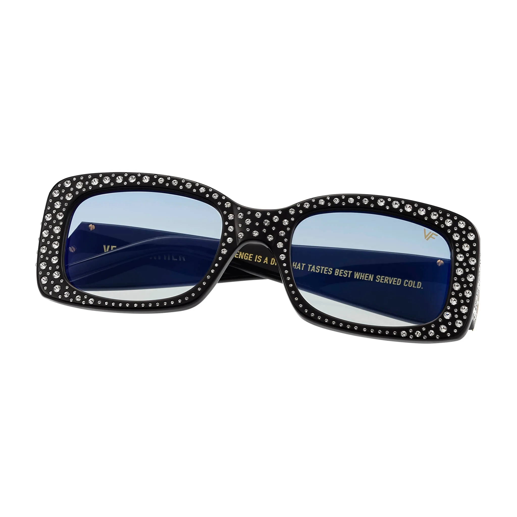 Godfather Black Acetate Swarovski Crystals Edition