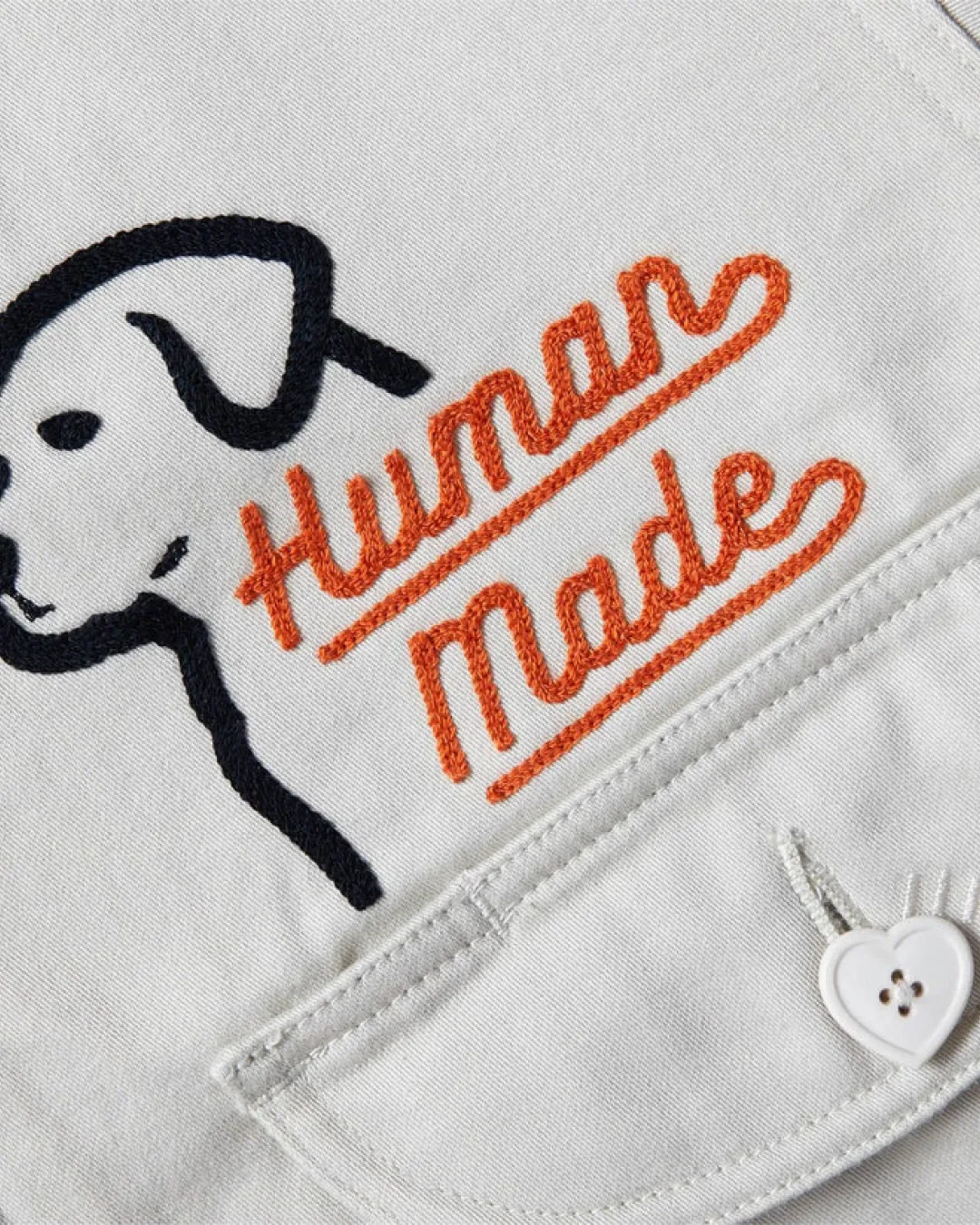 Human Made Work Jacket Cream