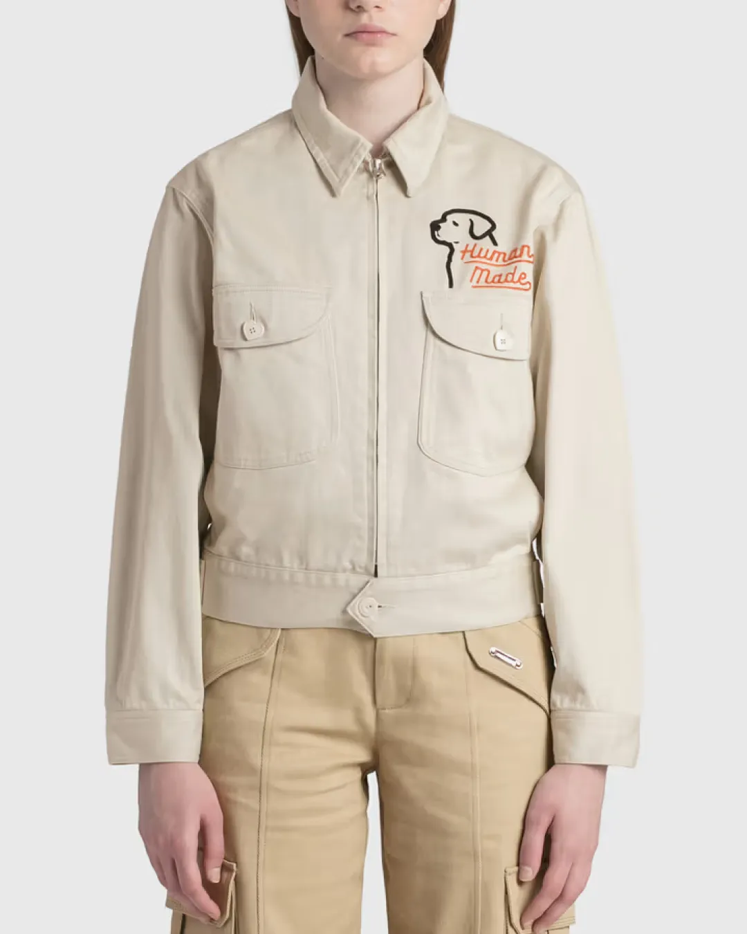 Human Made Work Jacket Cream