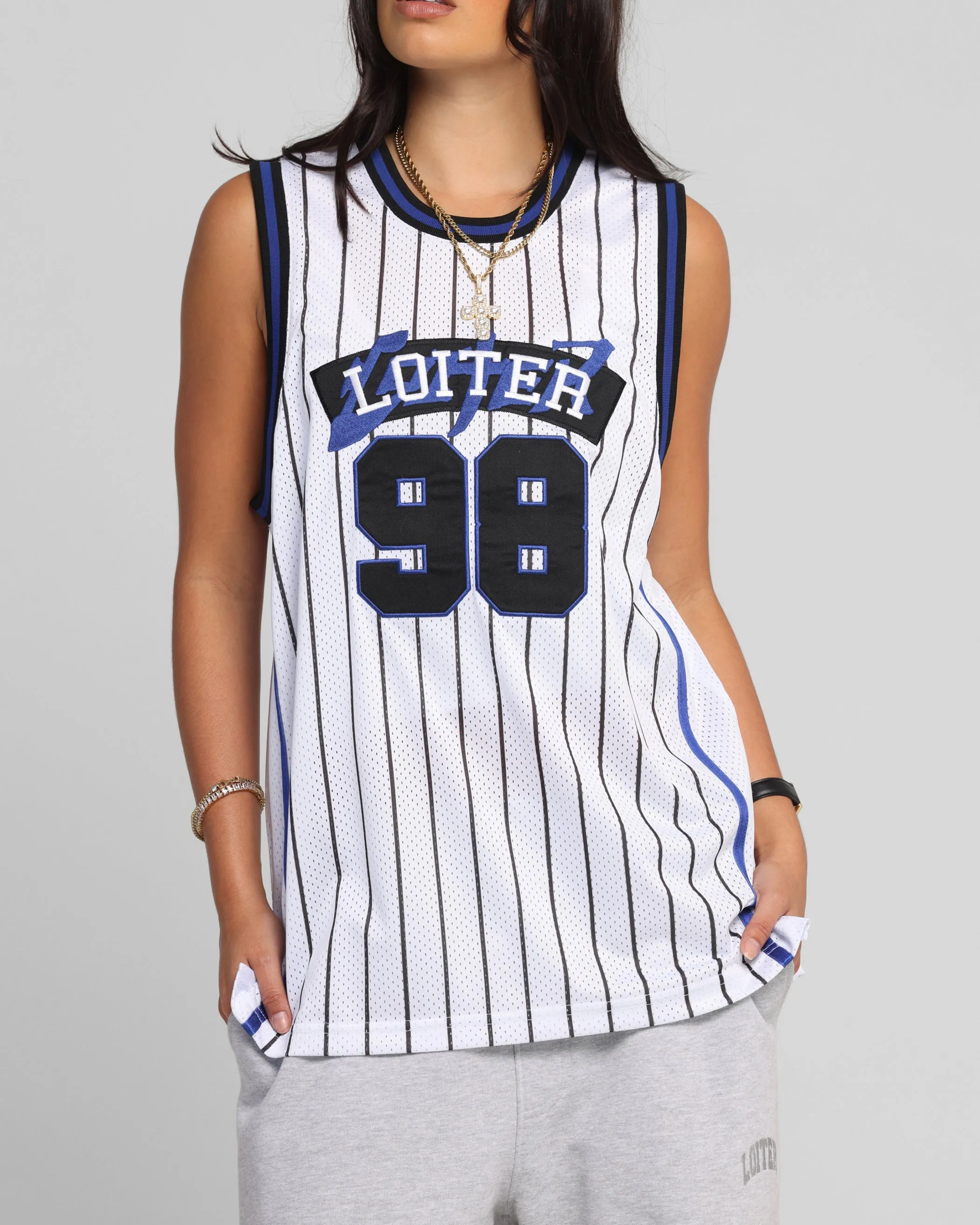 Loiter Midway Jersey White/Blue