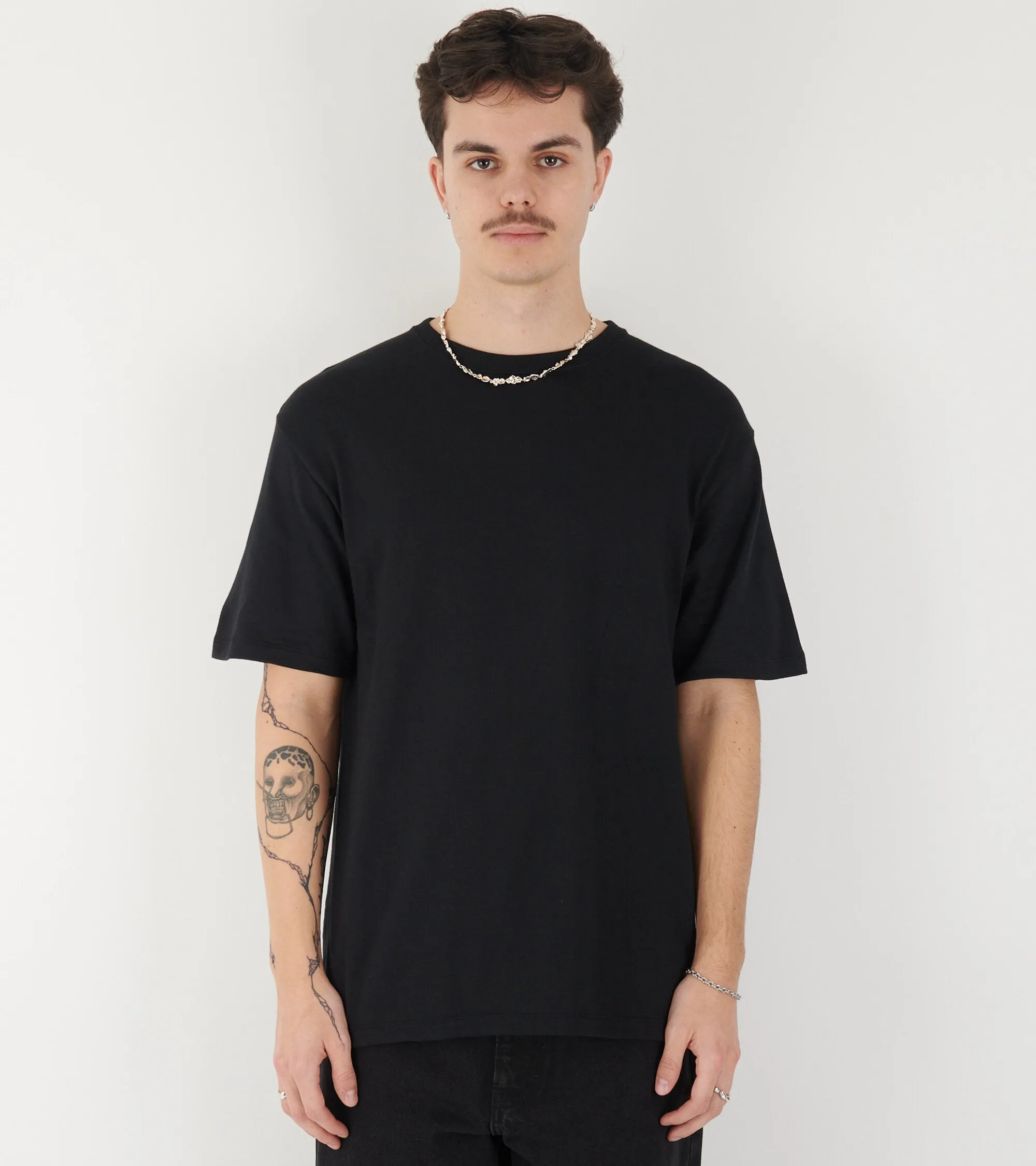 Loopwheel Coolmax Jersey Tee Black