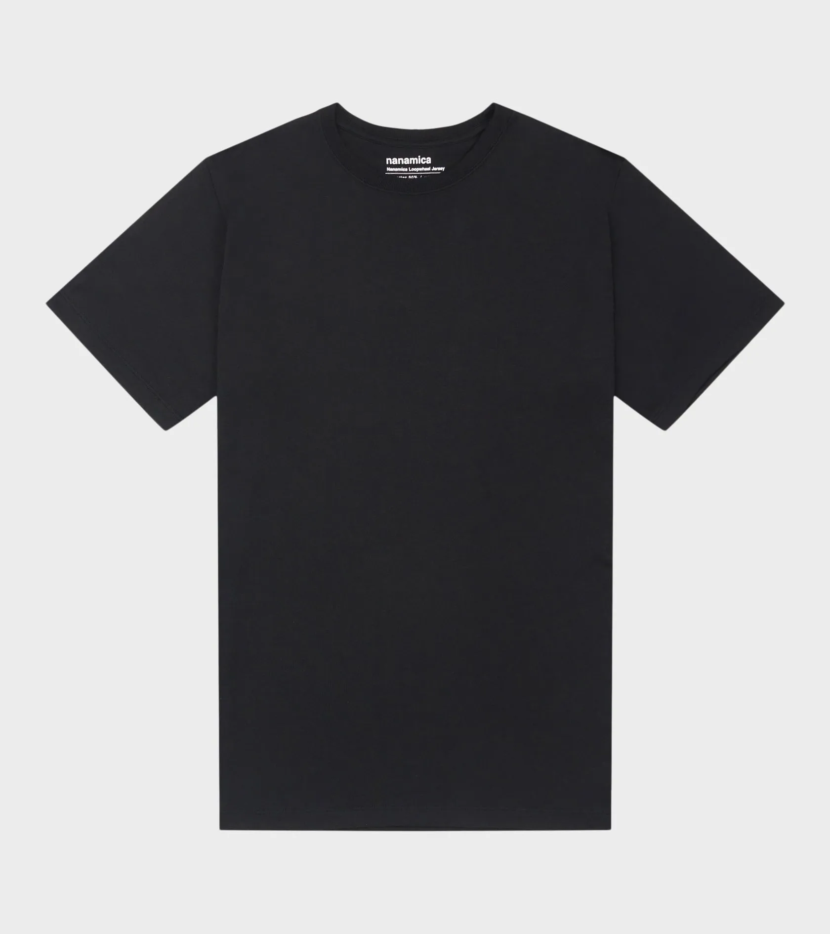 Loopwheel Coolmax Jersey Tee Black