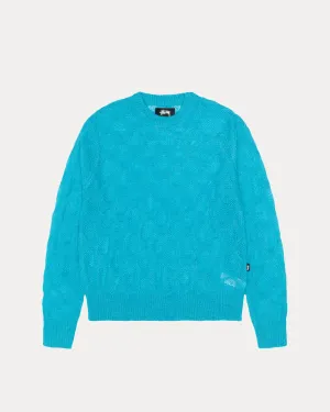 LOOSE KNIT CROSS CABLE SWEATER