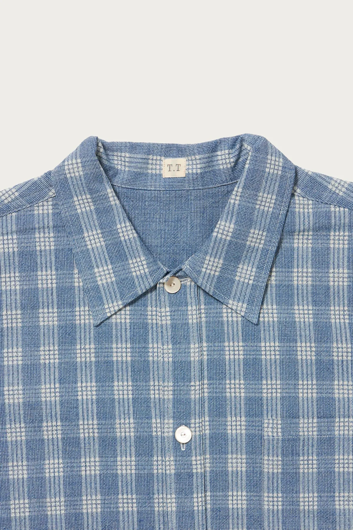 Lot. 319 Palaka Jacket - Discharged Indigo Plaid