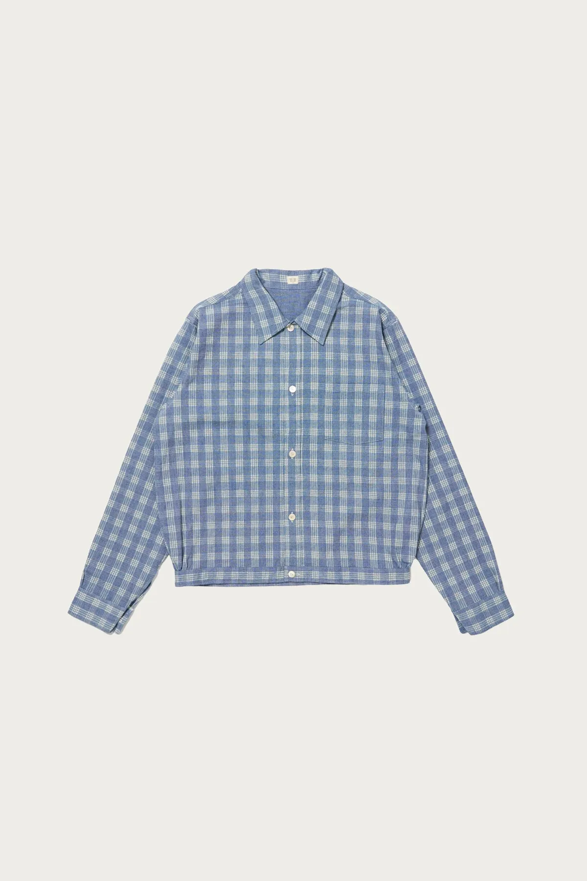 Lot. 319 Palaka Jacket - Discharged Indigo Plaid