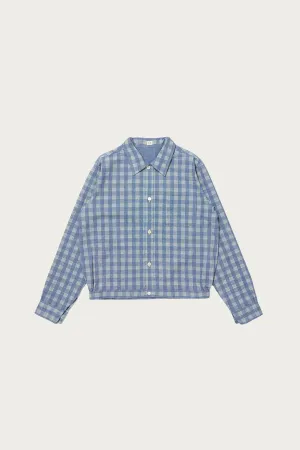 Lot. 319 Palaka Jacket - Discharged Indigo Plaid
